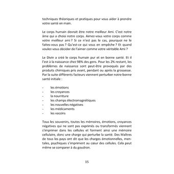 Notre corps veut la santé !