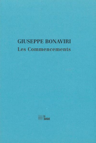 Les Commencements - Giuseppe Bonaviri - broché