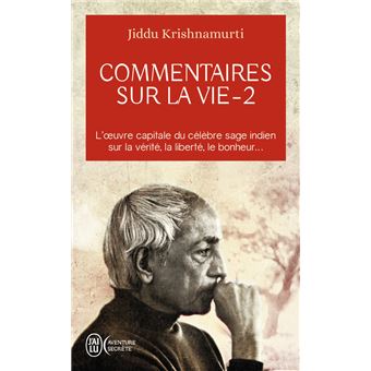 Commentaires sur la vie Tome 2  Poche  Jiddu Krishnamurti  Achat