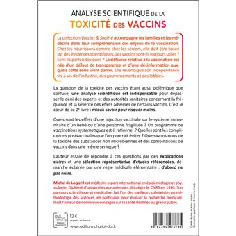 Analyse scientifique de la toxicité des vaccins - A l'intention des familles et de leurs médecins