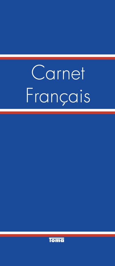 Carnet de notes reporter bleu