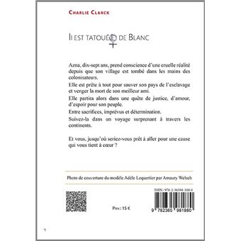 Il est tatoué de blanc