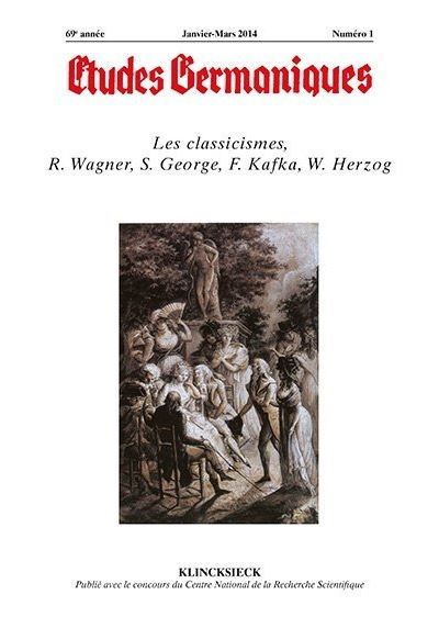 Études germaniques - N°1/2014