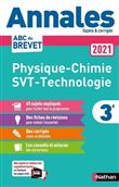 Annales Brevet 2021 - Physique Chimie - SVT - Techno - Corrigé