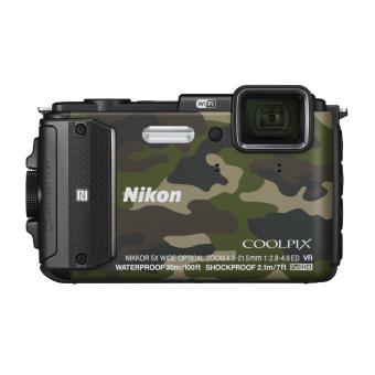 Rectangle flour Decrement Appareil photo compact Nikon Coolpix AW130 Camouflage - Appareil photo  compact - Achat & prix | fnac