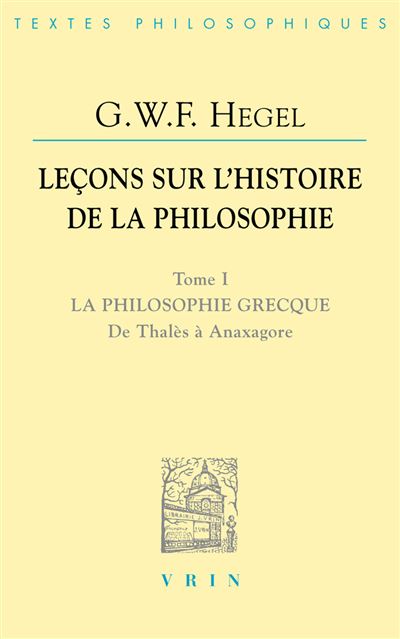 La philosophie grecque de Thalès à Anaxagore