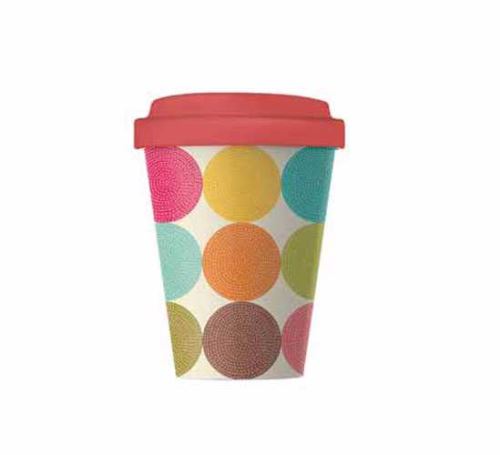 Tasse Bamboo Cup Bright Circles
