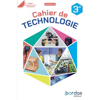 Technologie 3e - 2026 - Cahier - élève - 1