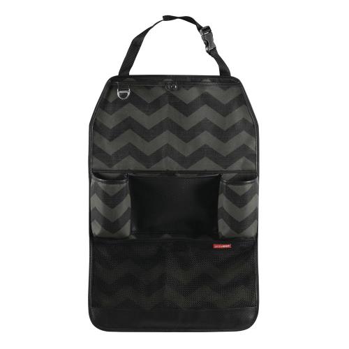 Organiseur de siège voiture Skip Hop On the go Chevron Noir et gris