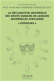 Déclaration Universelle des Droits Humains en langues maternelles africaines