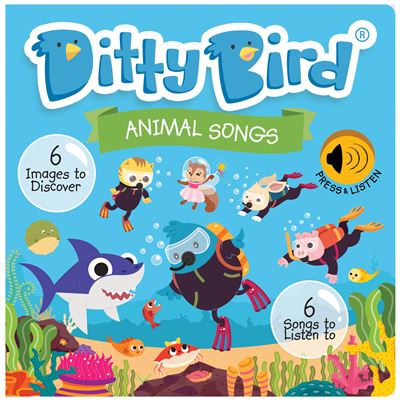 Livre Sonore Ditty Bird – Les Animaux, Interactif En Anglais, Idéal Pour Éveil Musical Et Sensoriel Dès 1 An