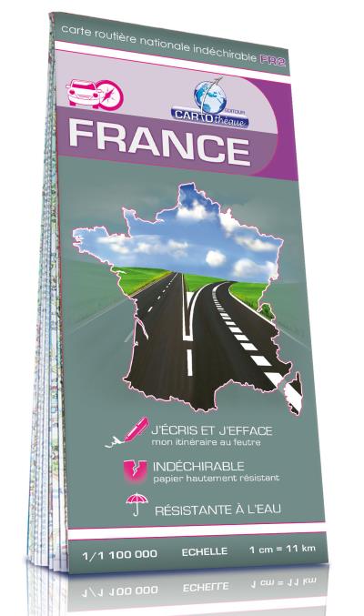 France routière indéchirable - 1/1 100 000