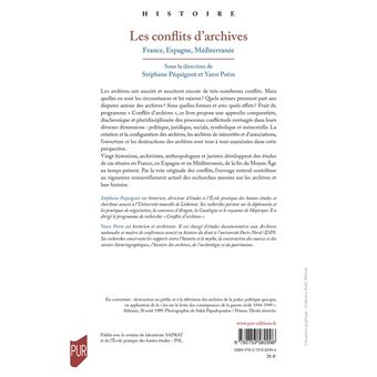 Les conflits d'archives