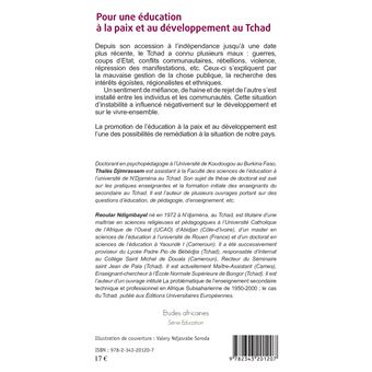 Pour une éducation à la paix et au développement au Tchad