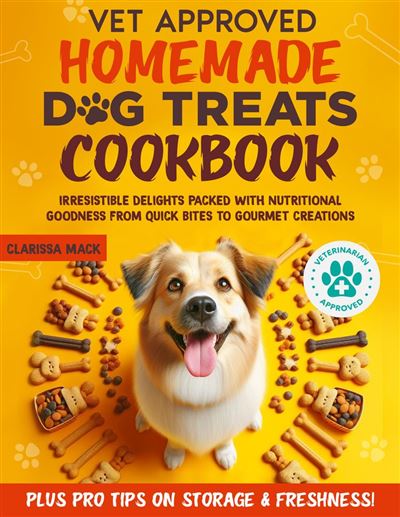 Vet-Approved Homemade Dog Treats Cookbook Irresistible Delights Packed ...