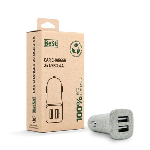 Chargeur Voiture BeSt 2x USB 2 - 4A