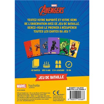 AVENGERS - Jeu de cartes - Bataille - C'est moi le plus fort ! - MARVEL