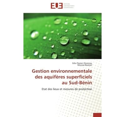 Gestion environnementale des aquiferes superficiels au sud-b