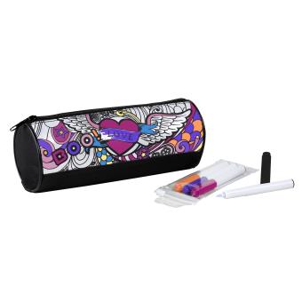 Trousse fourre-tout personnalisable Viquel My colors Noir - 1