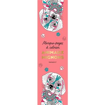 Marque-pages à colorier - Animaux mignons