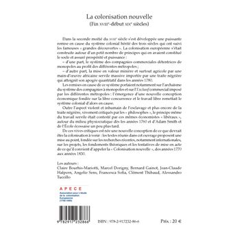 La colonisation nouvelle