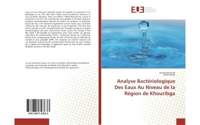 Analyse Bacteriologique Des eaux Au Niveau de la Region de Khouribga