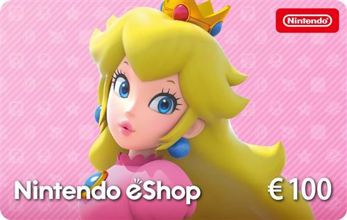Code de téléchargement pour approvisionnement de compte Nintendo eShop 100€