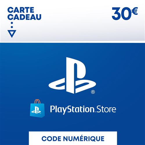 Code de téléchargement Playstation Store Fonds pour Porte-Monnaie virtuel 30€