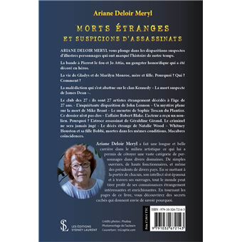 Morts étranges et suspicions d’assassinats