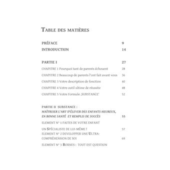 SUBSTANCE : 9 étapes pour maitriser l'art d'élever des enfants heureux, en bonne santé et remplis de succès