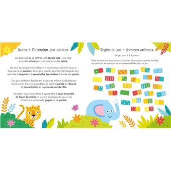 Les animaux de la jungle - Coffret livre et dominos