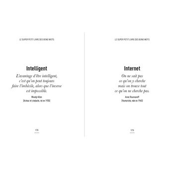Le super petit livre des bons mots