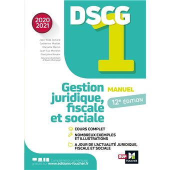 DSCG 1 - Manuel et applications - Millésime 2020-2021