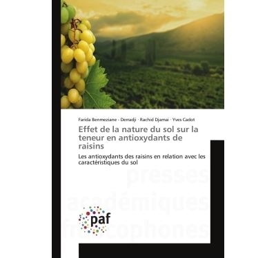 Effet de la nature du sol sur la teneur en antioxydants de r
