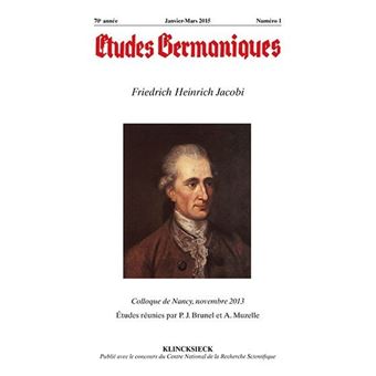 Études germaniques - N°1/2015
