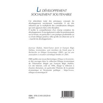 Le développement socialement soutenable