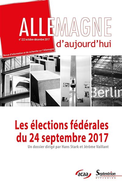 Allemagne d'aujourd'hui,222:les elections federales du 24 se