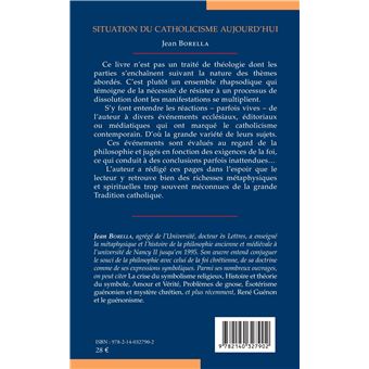 Situation du catholicisme aujourd'hui