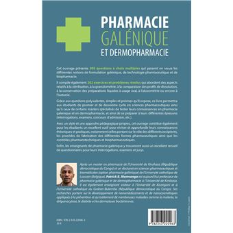 Pharmacie galénique et dermopharmacie