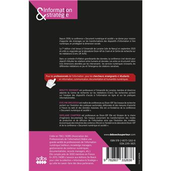 Humains et données : création, médiation, décision, narration