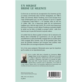 Un soldat brise le silence