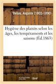 Hygiène des plaisirs selon les âges, les tempéraments et les saisons