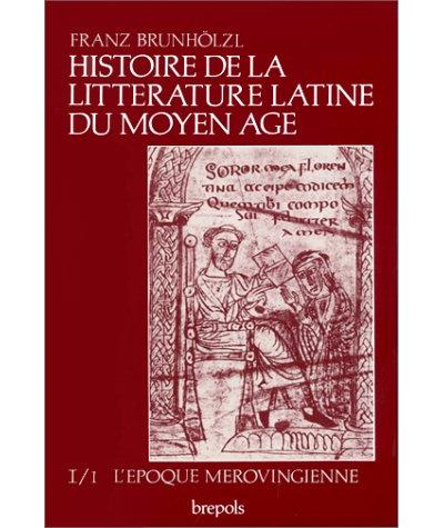 Histoire de la litterature - epoque merovingien t1 v1