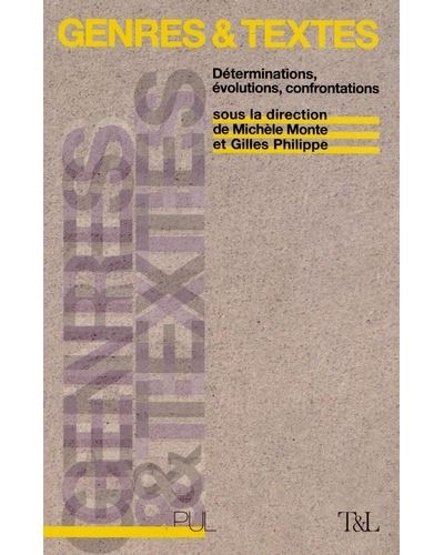 Genres & textes -  MONTE/PHILIPPE - broché
