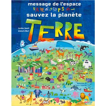 Message de l'espace - sauvez la planète terre