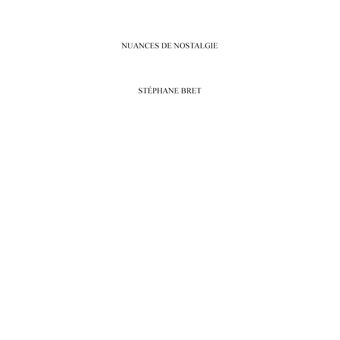 Nuances de nostalgie