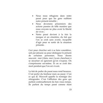 La vie continue quel que soit votre passé