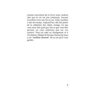 La vie continue quel que soit votre passé