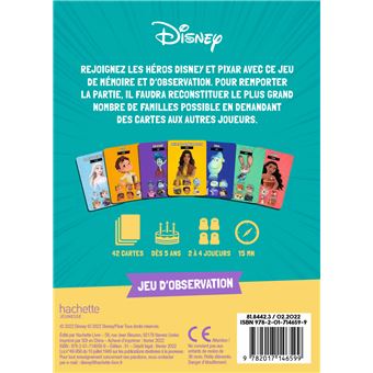 DISNEY - Jeu de cartes - 7 familles