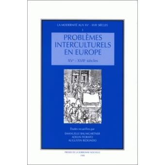 Problèmes interculturels en Europe, 15e-17e siècles. Moeurs, manières - 1